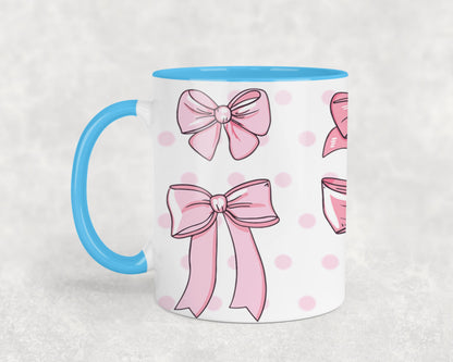 Pink Bow-9987 - mugs