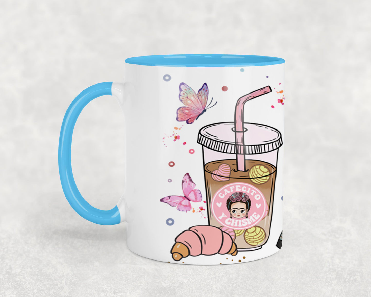 Cafecito y Chisme Mexican Girl-10047 - mugs