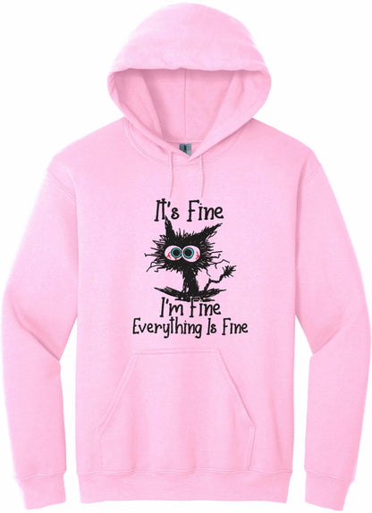 Embroidered I'm Fine-10774 - hoodie