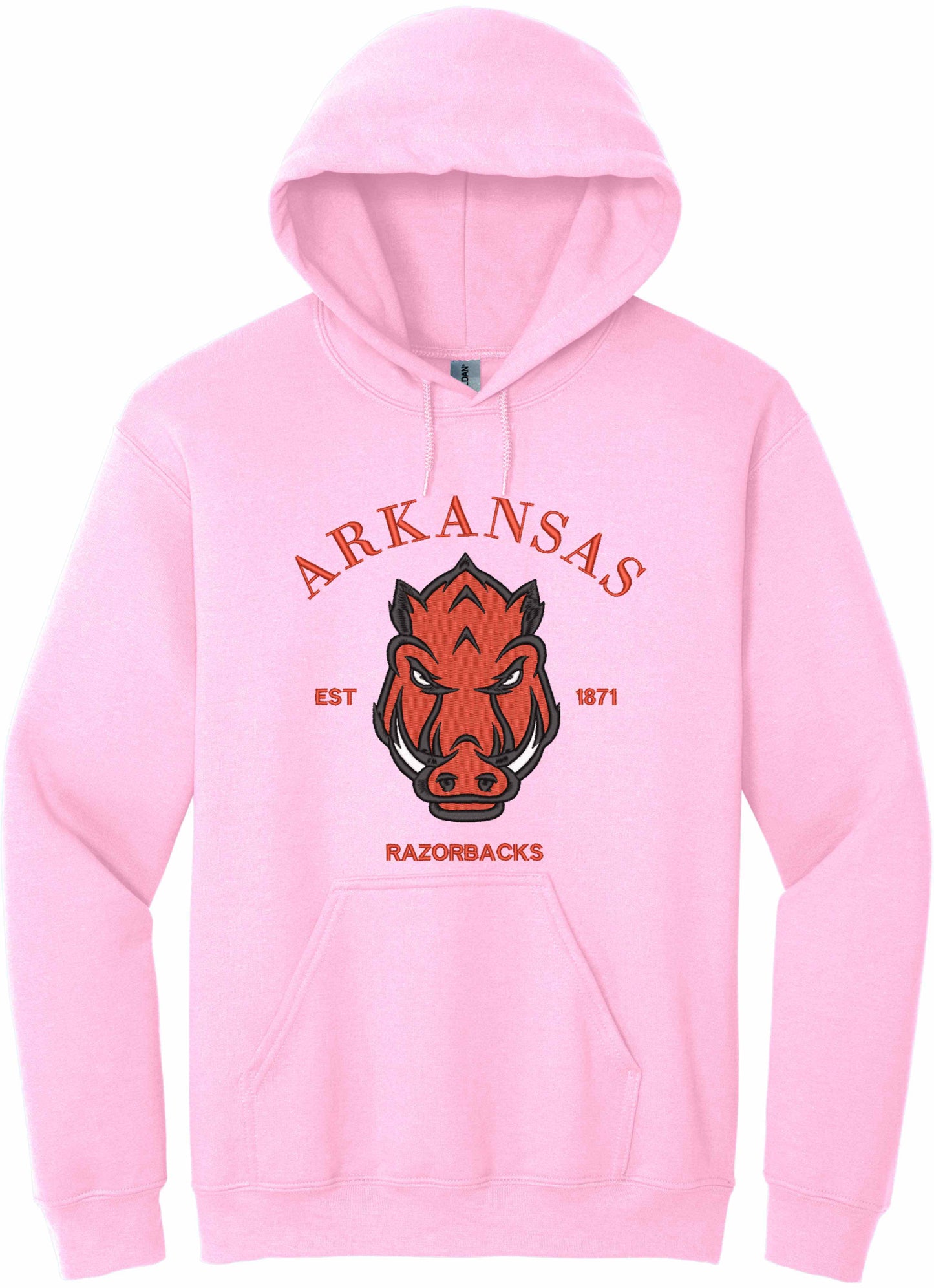 RAZORBACKS EMBROIDERED-10625 - hoodie