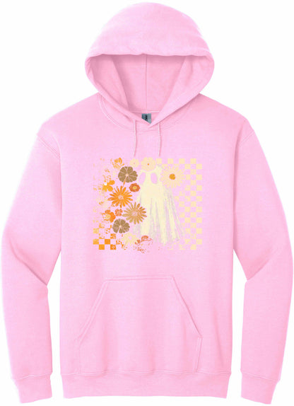 Ghost Trick or Treat Pink - hoodie