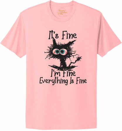 Embroidered I'm Fine-10774 - t-shirt
