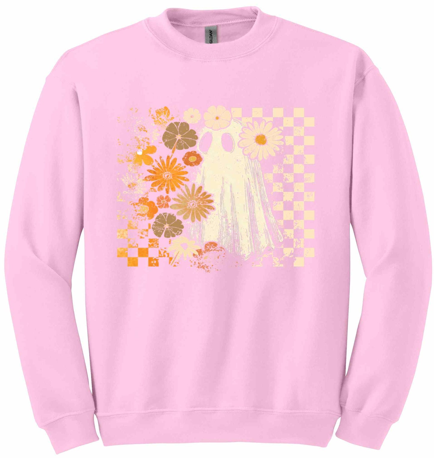 Ghost Trick or Treat Pink - sweatshirt