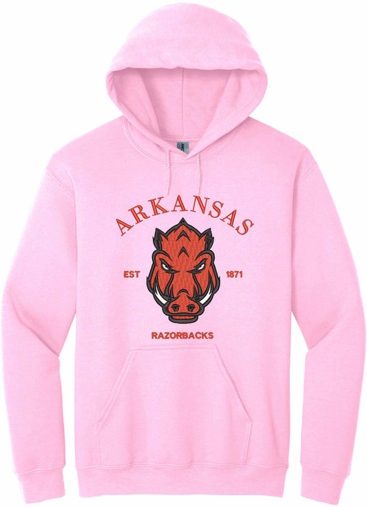 RAZORBACKS EMBROIDERED - hoodie
