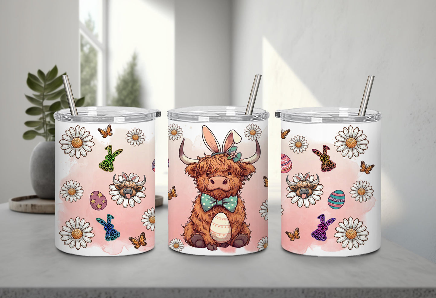 Highland Cow Easter-10391 - tumbler