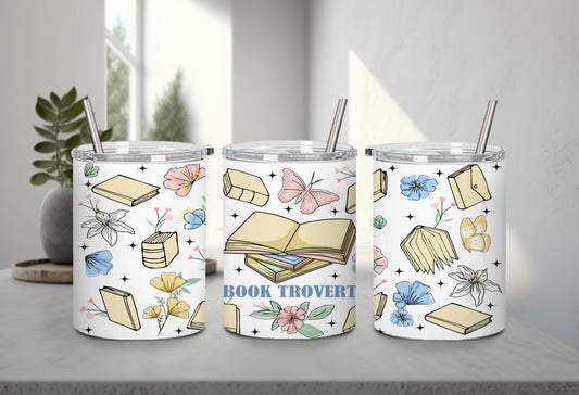 Boho Book Trovert Reading Lover-9967 - tumbler