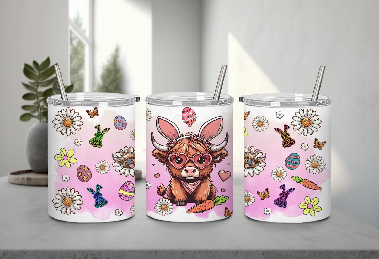 Highland Cow Easter-10366 - tumbler