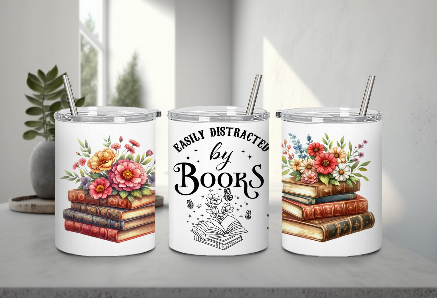 Easily Destracted by Books-9974 - tumbler