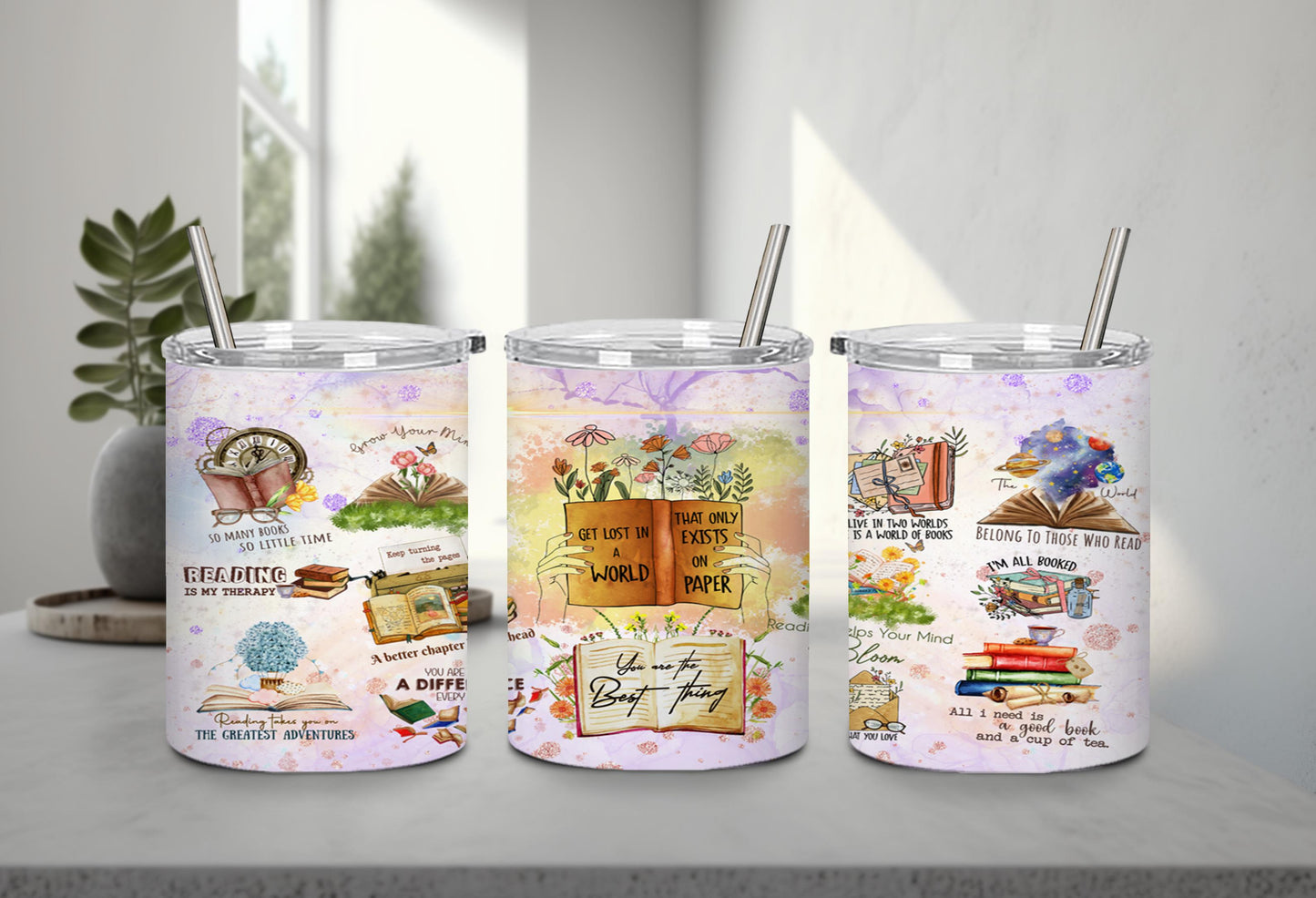 Reading Books Motivation-9983 - tumbler