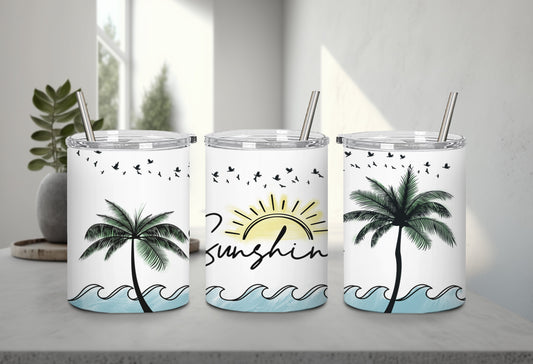 Sunshine Palm Trees-10690 - tumbler