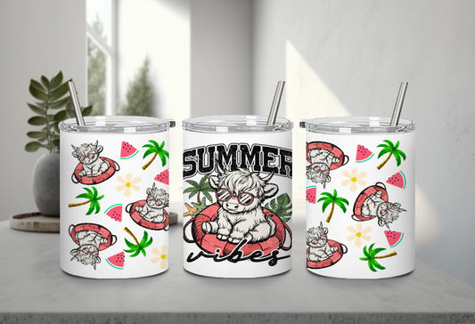 Summer Highland Cow-10670 - tumbler