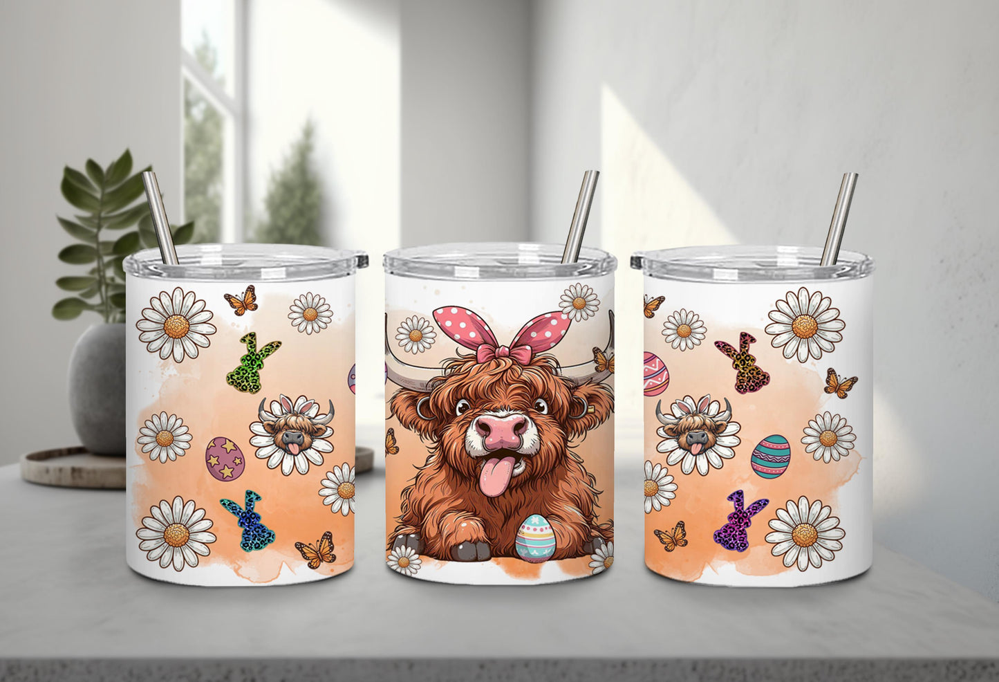 Highland Cow Easter-10390 - tumbler