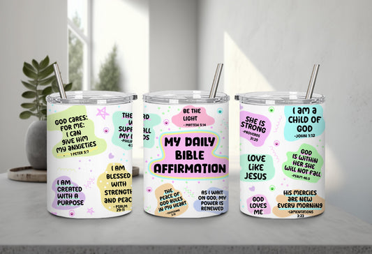 My Daily Bible Affirmation-10215 - tumbler