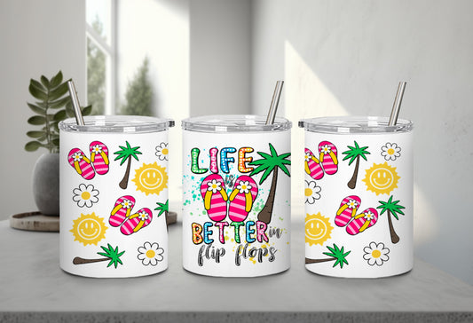 Life Better in Flip Flops-10664 - tumbler