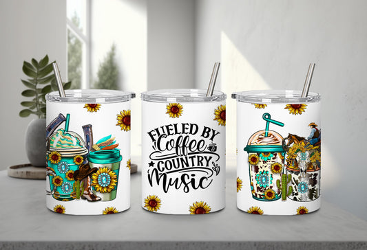 Fueled By Coffee And Country Music-10470 - tumbler