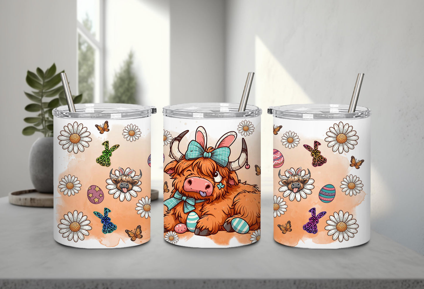 Highland Cow Easter-10371 - tumbler