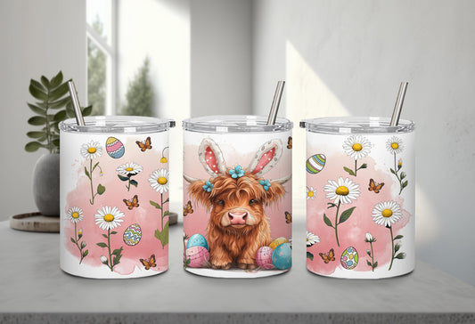 Highland Cow Easter-10404 - tumbler