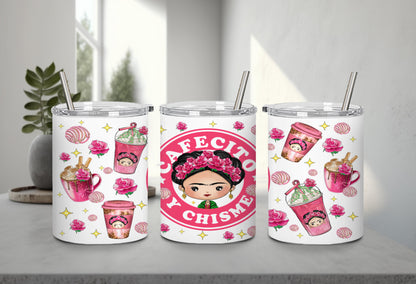 Cafecito y Chisme Mexican Girl-10058 - tumbler