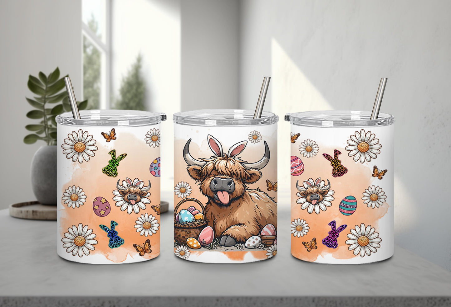 Highland Cow Easter-10383 - tumbler
