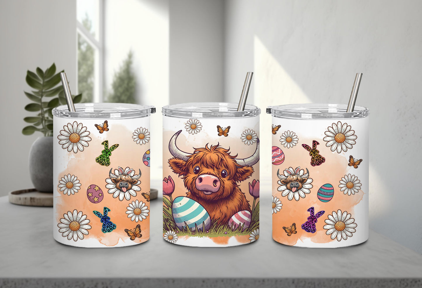 Highland Cow Easter-10380 - tumbler