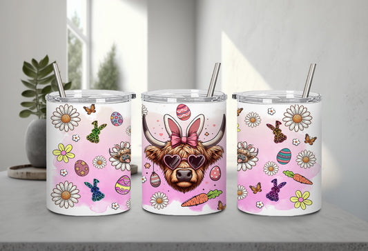 Highland Cow Easter-10401 - tumbler