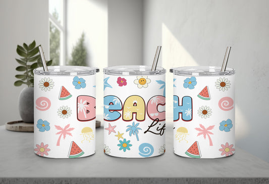 Beach Life Summer Retro-10639 - tumbler