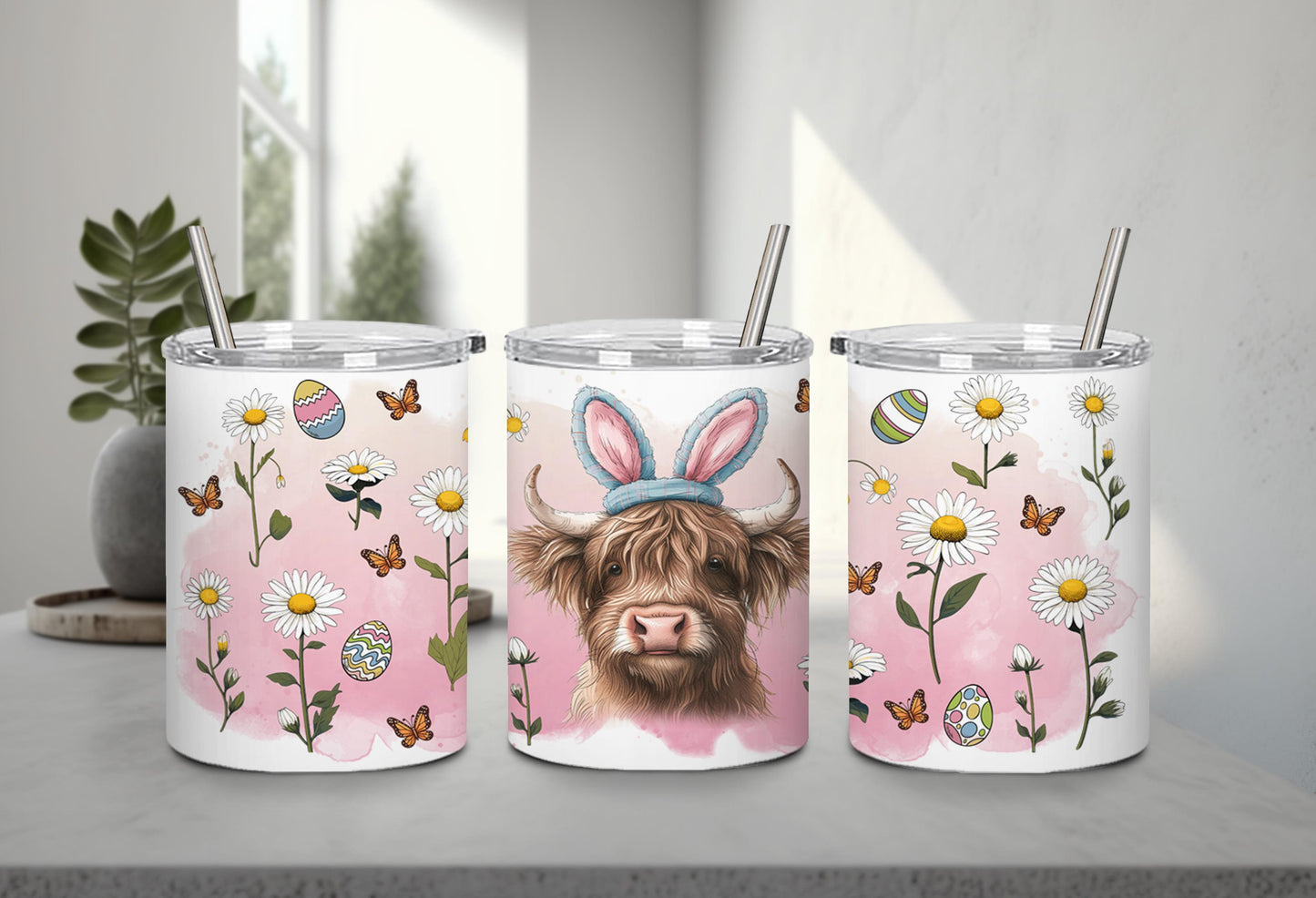 Highland Cow Easter-10370 - tumbler