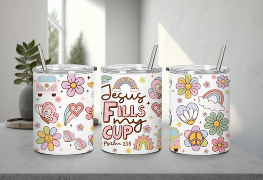 Jesus Fells My Cup-10208 - tumbler