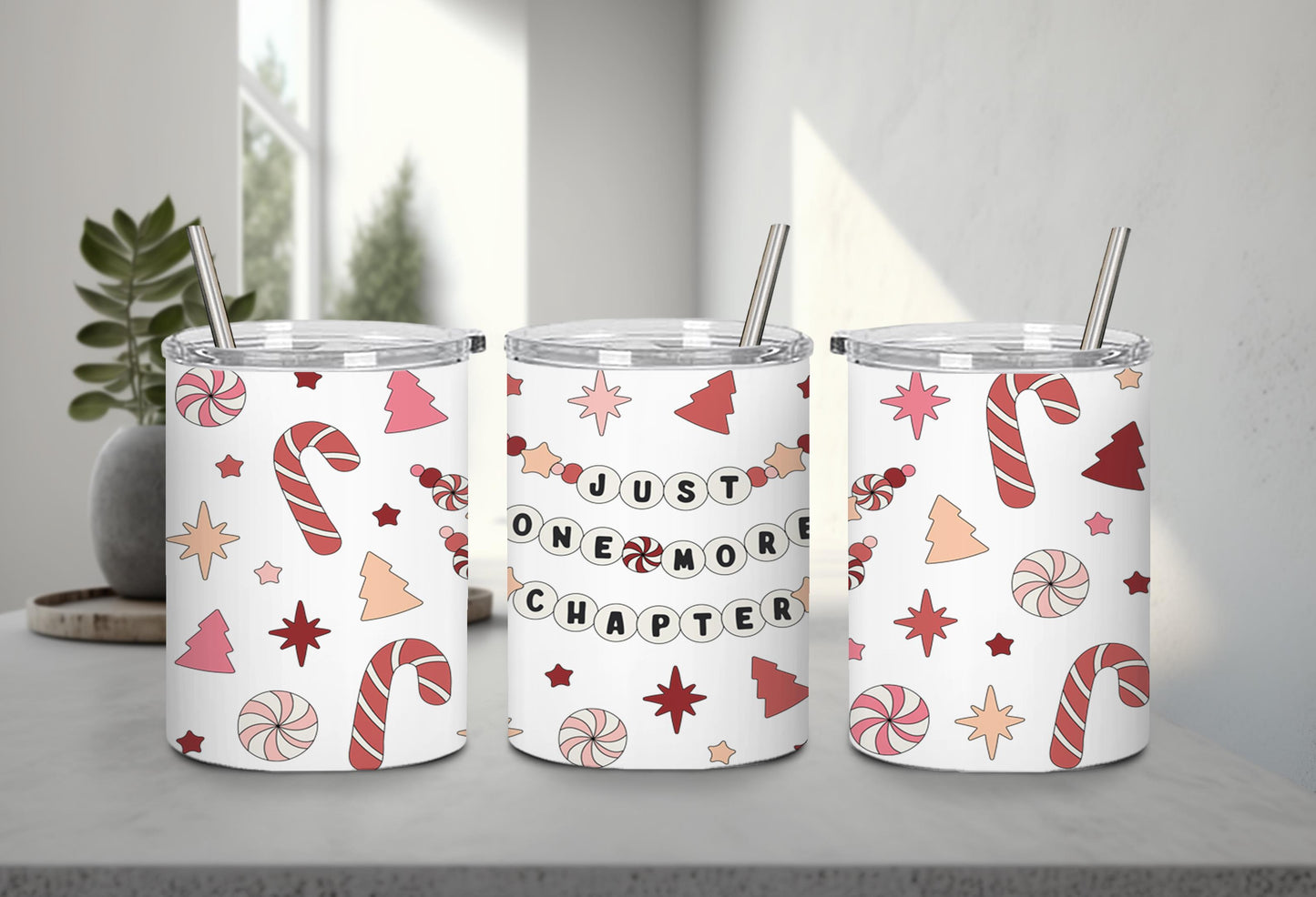 Just One More Chapter Holiday-9979 - tumbler