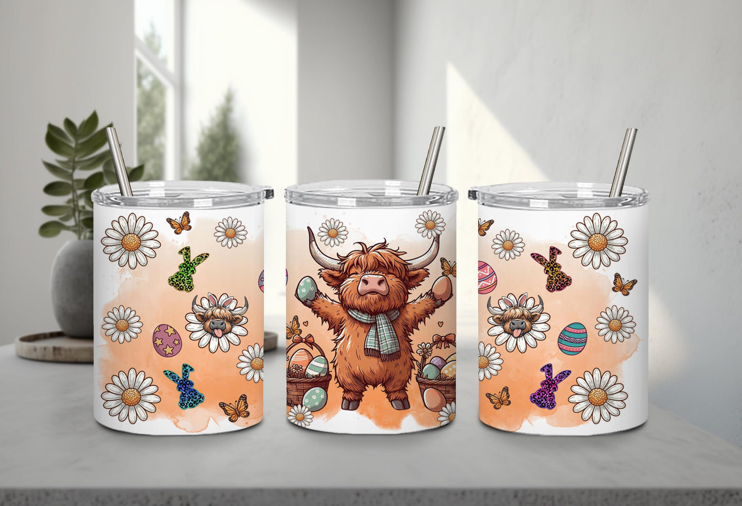 Highland Cow Easter-10389 - tumbler