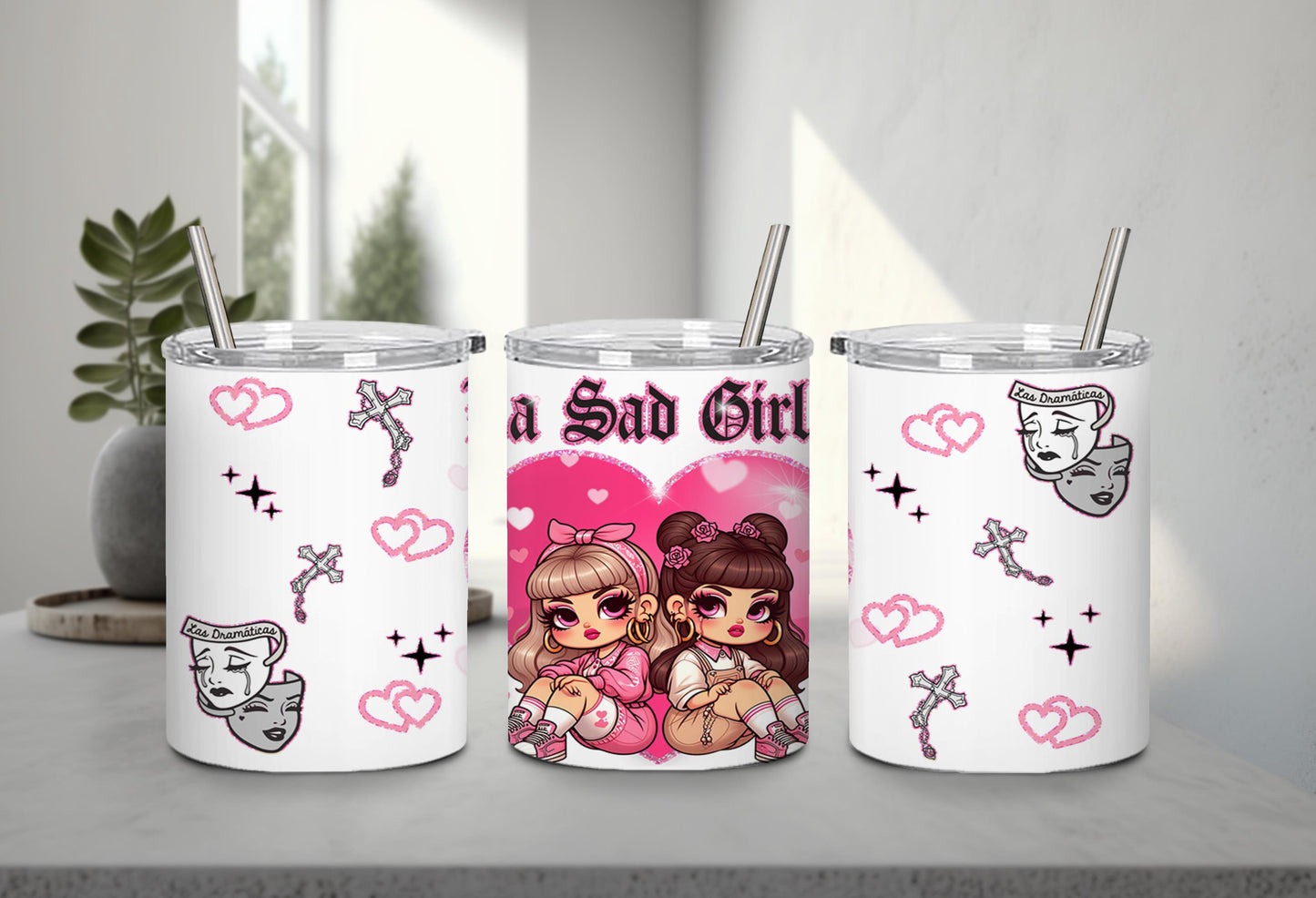 Las Sad Girl-10144 - tumbler