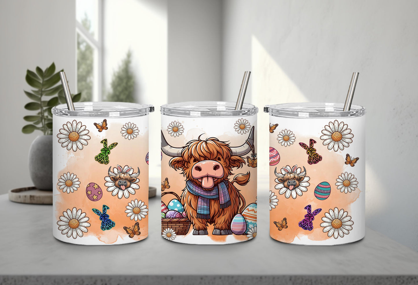 Highland Cow Easter-10386 - tumbler