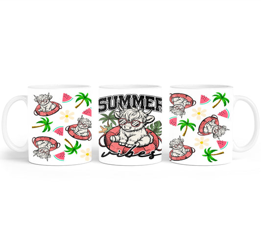 Summer Highland Cow-10670 - mugs