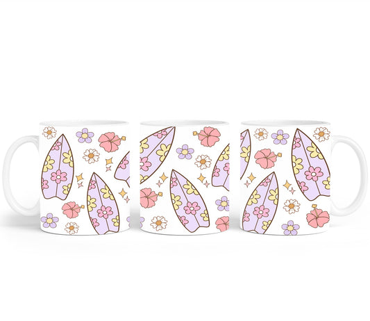 Hibiscos and Surfboard-10686 - mugs
