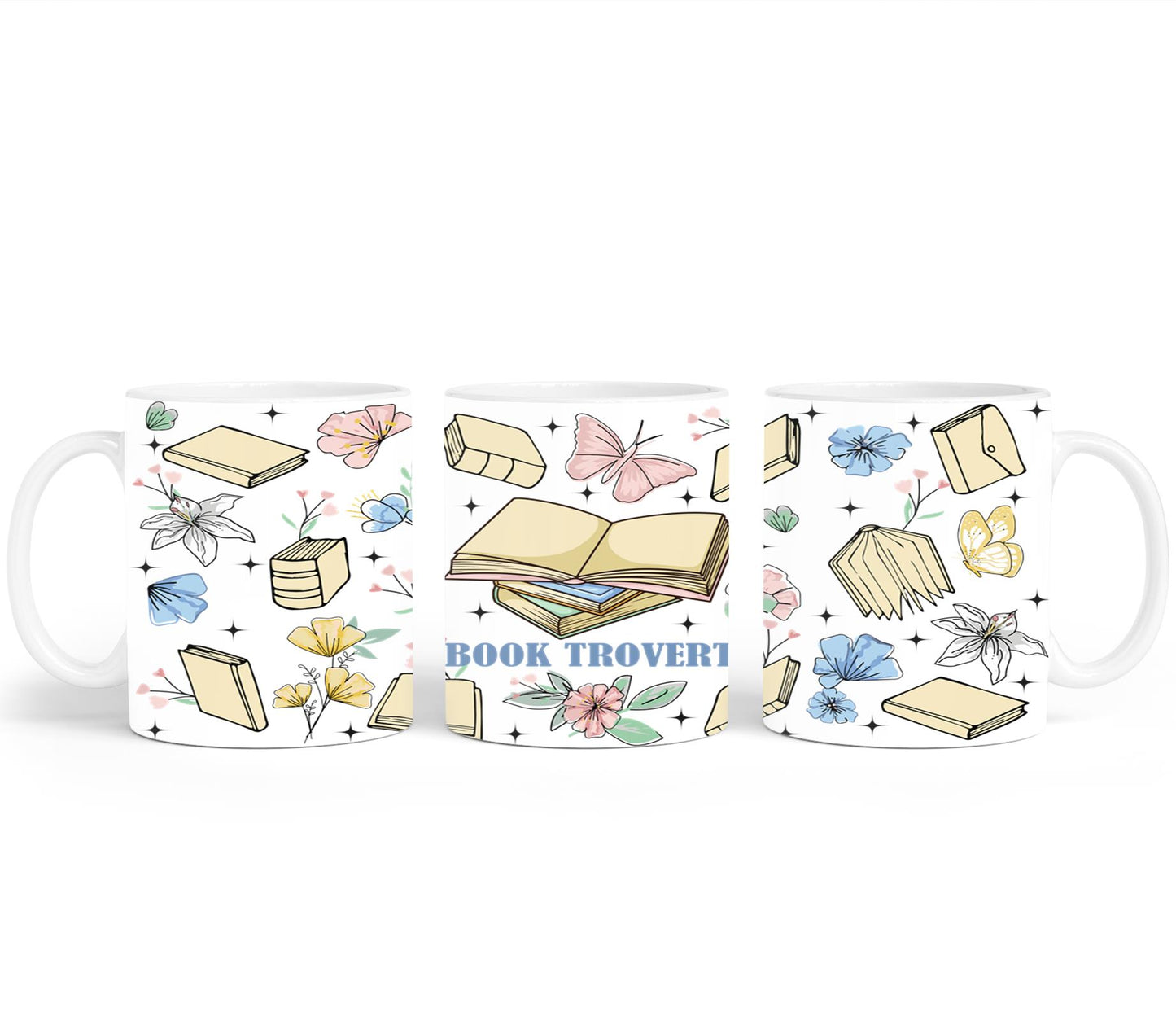 Boho Book Trovert Reading Lover-9967 - mugs