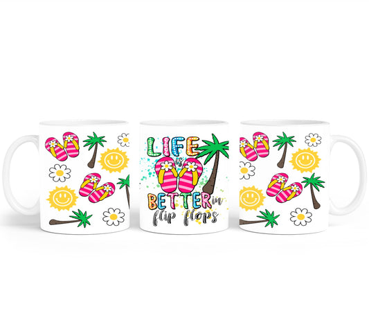 Life Better in Flip Flops-10664 - mugs