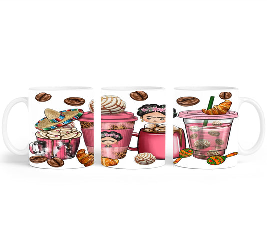 Cafecito y Chisme Mexican Girl-10059 - mugs