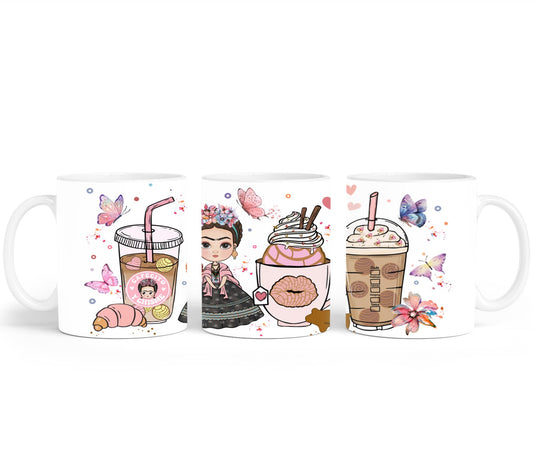 Cafecito y Chisme Mexican Girl-10047 - mugs