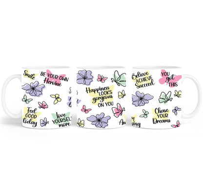 Happiness Looks Gorgeous on You - mugs