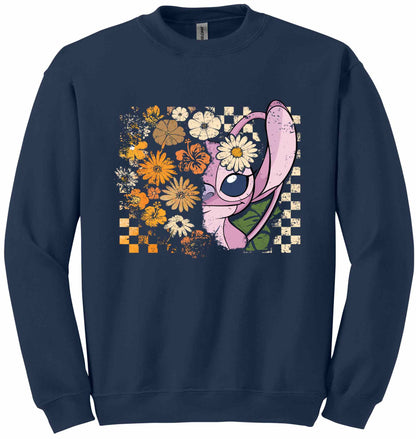 Trick or Treat Pink Alien-11071 - sweatshirt