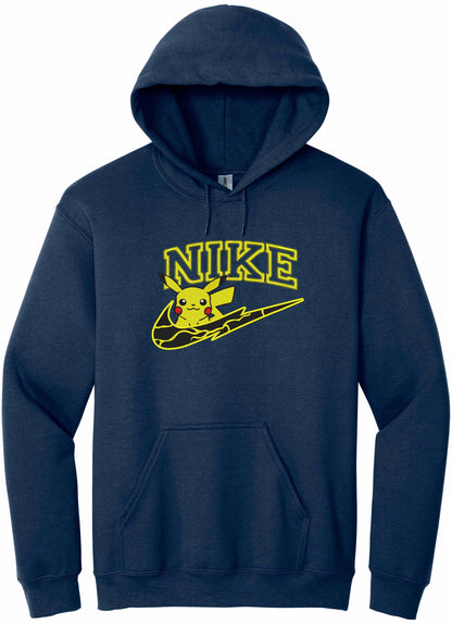 Pikachu Embroidered Logo - hoodie