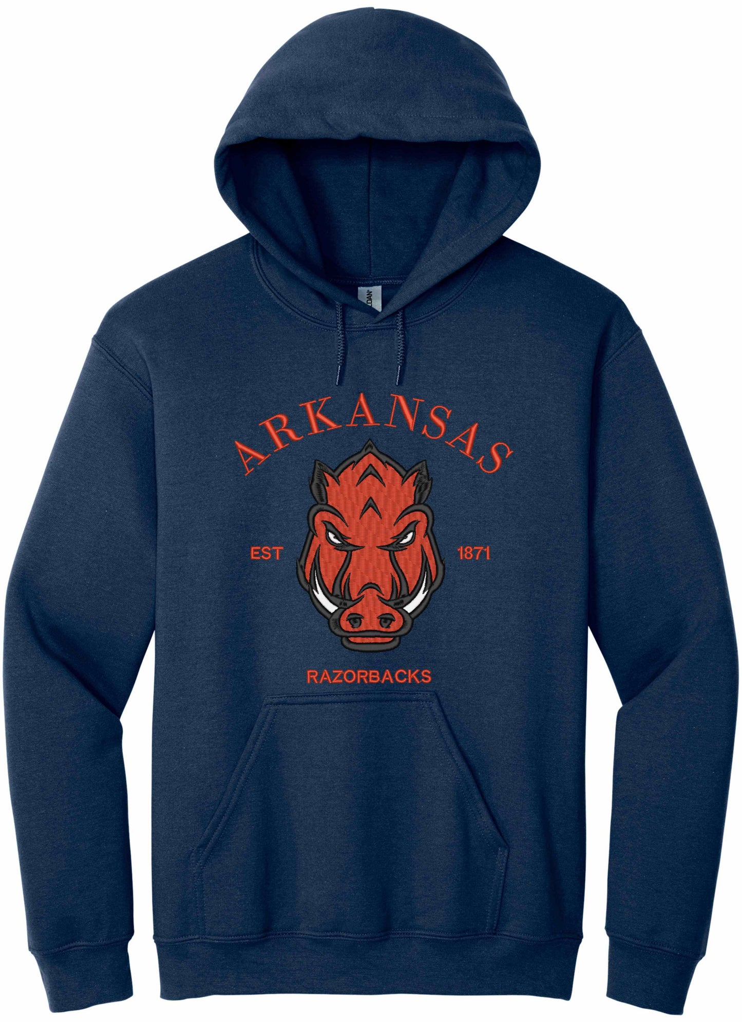RAZORBACKS EMBROIDERED-10625 - hoodie