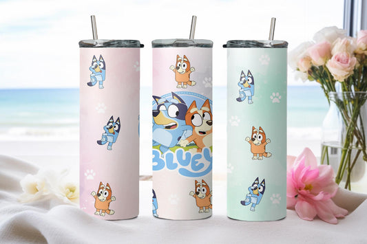 Blue Dog - tumbler