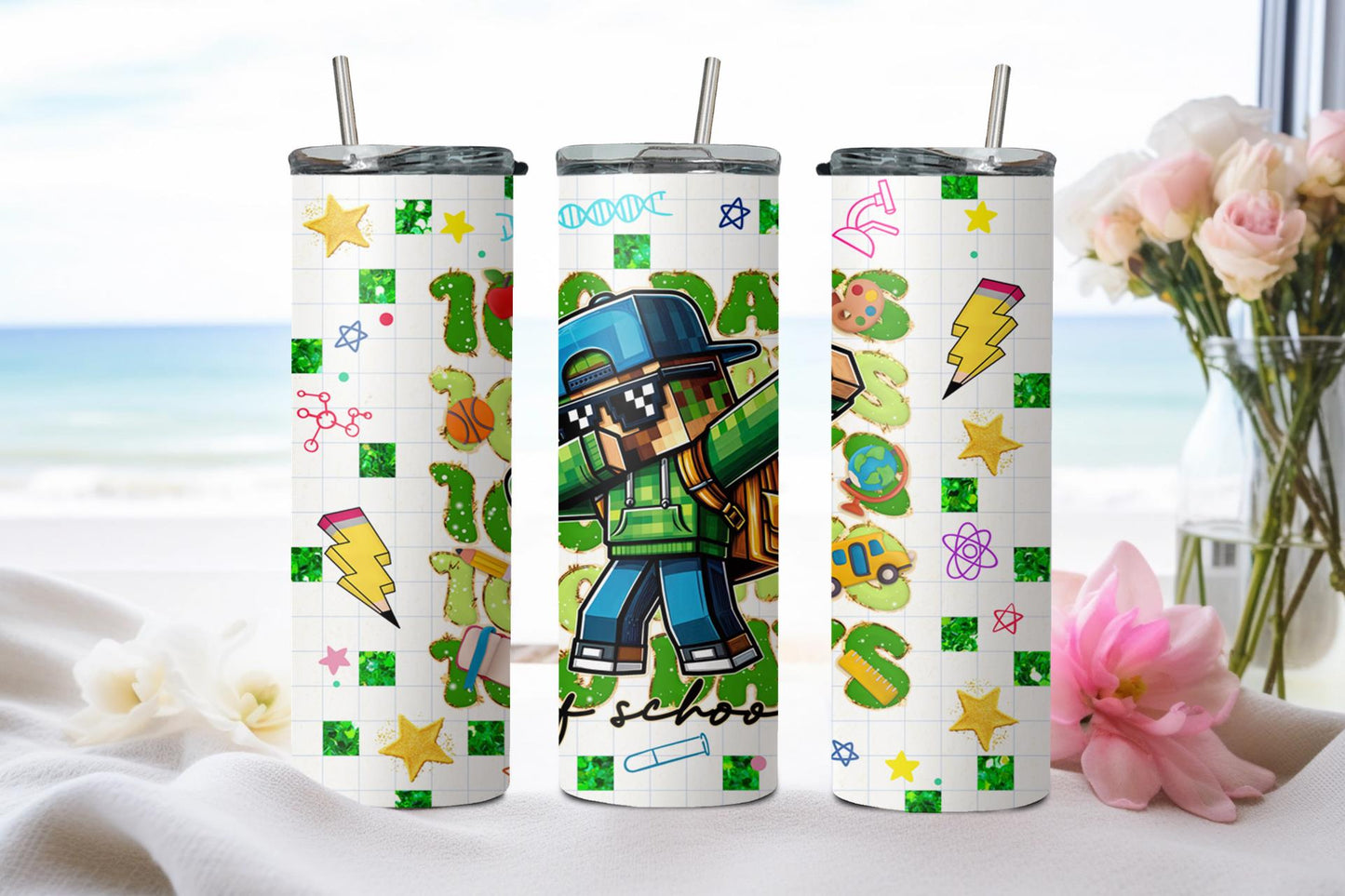 100 Days of School-8780 - tumbler