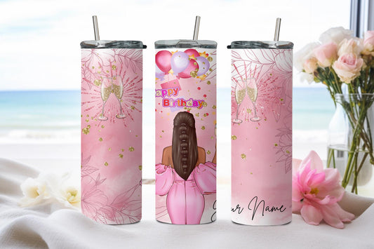 Personalized Happy Birthday - tumbler