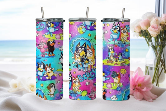 Blue Dog - tumbler