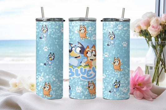 Blue Dog - tumbler
