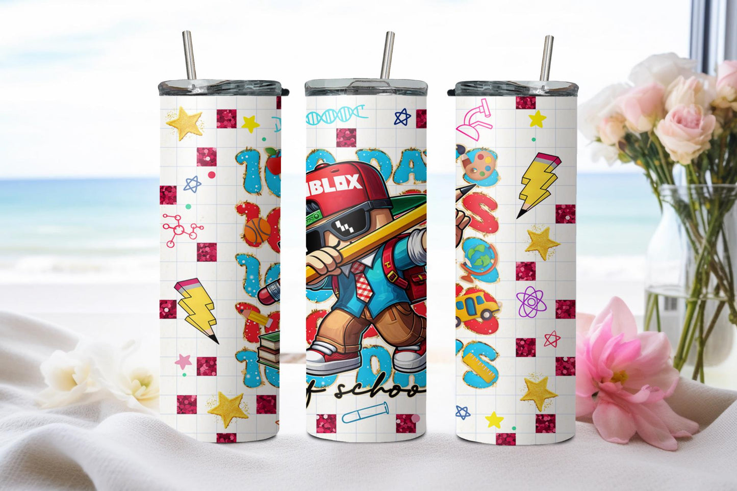 100 Days of School-8783 - tumbler