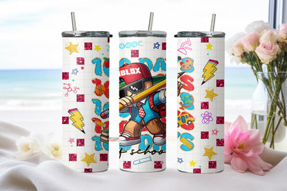 100 Days of School-8783 - tumbler