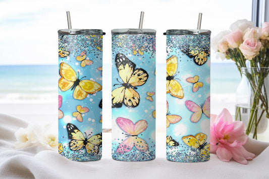 Butterflies - tumbler